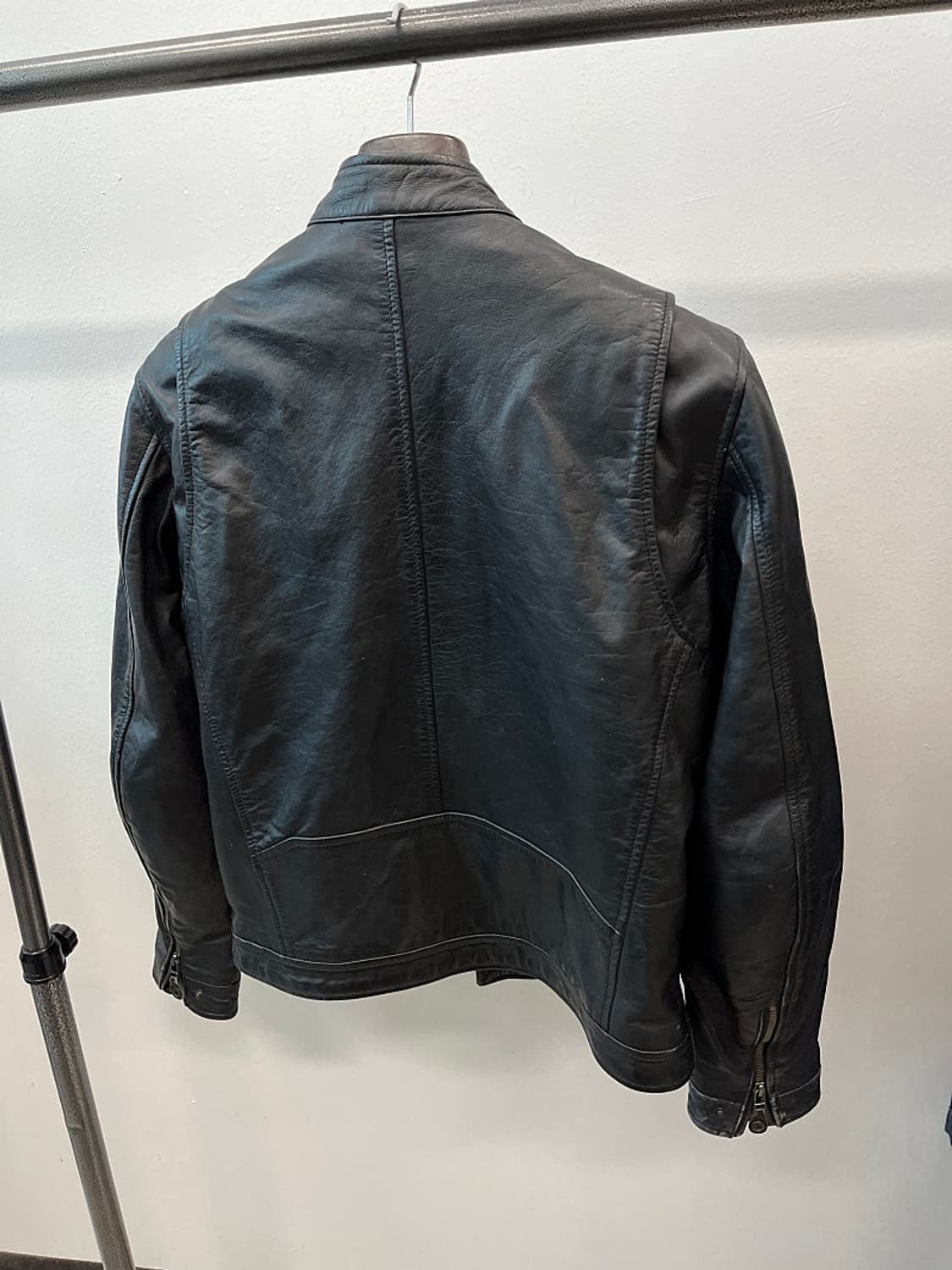 105) 블랙카페 바이커 가죽자켓  상품이미지6