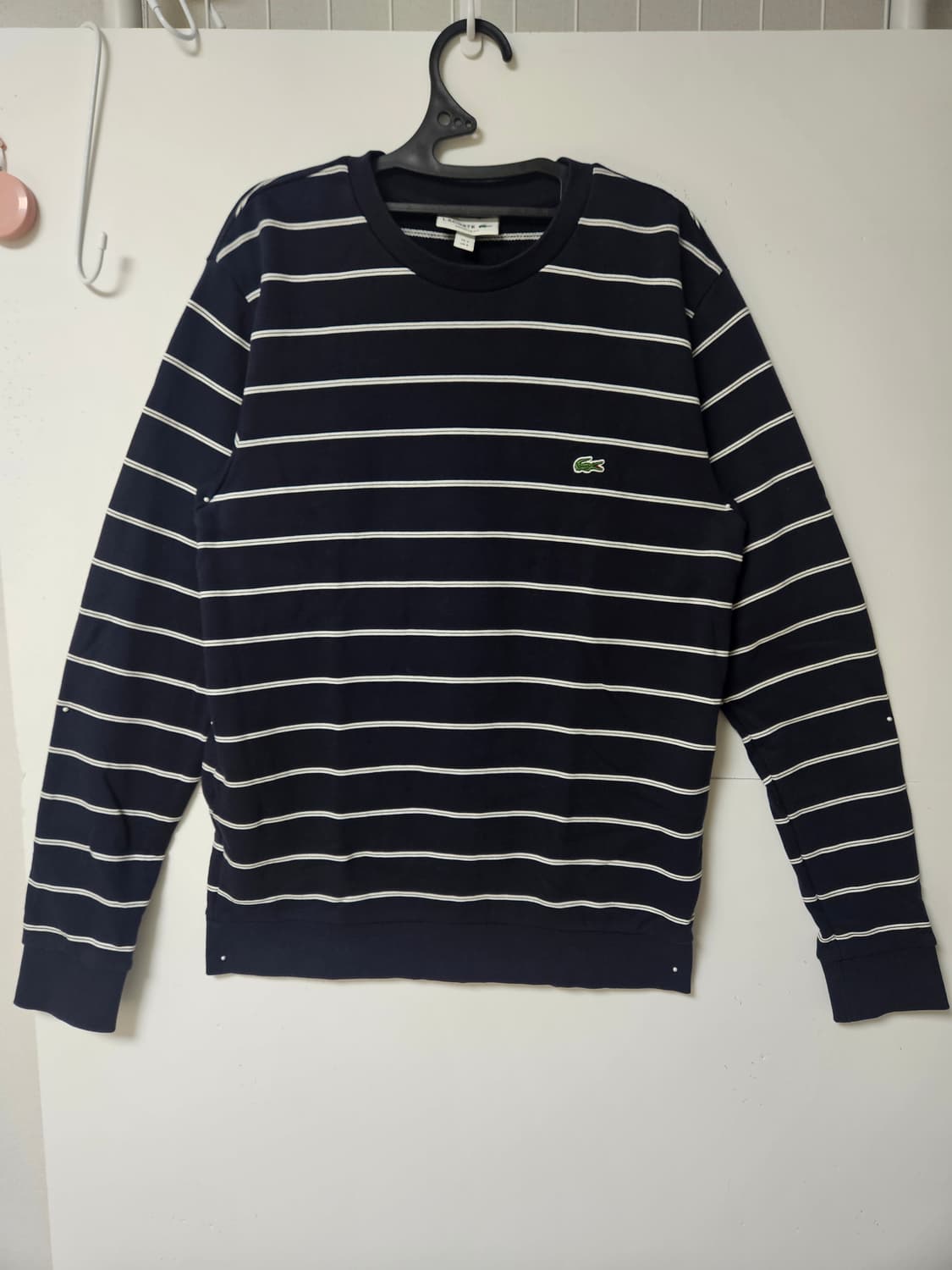 🐊 라코스테 LACOSTE 스트라이프 맨투맨 (95) 상품이미지1