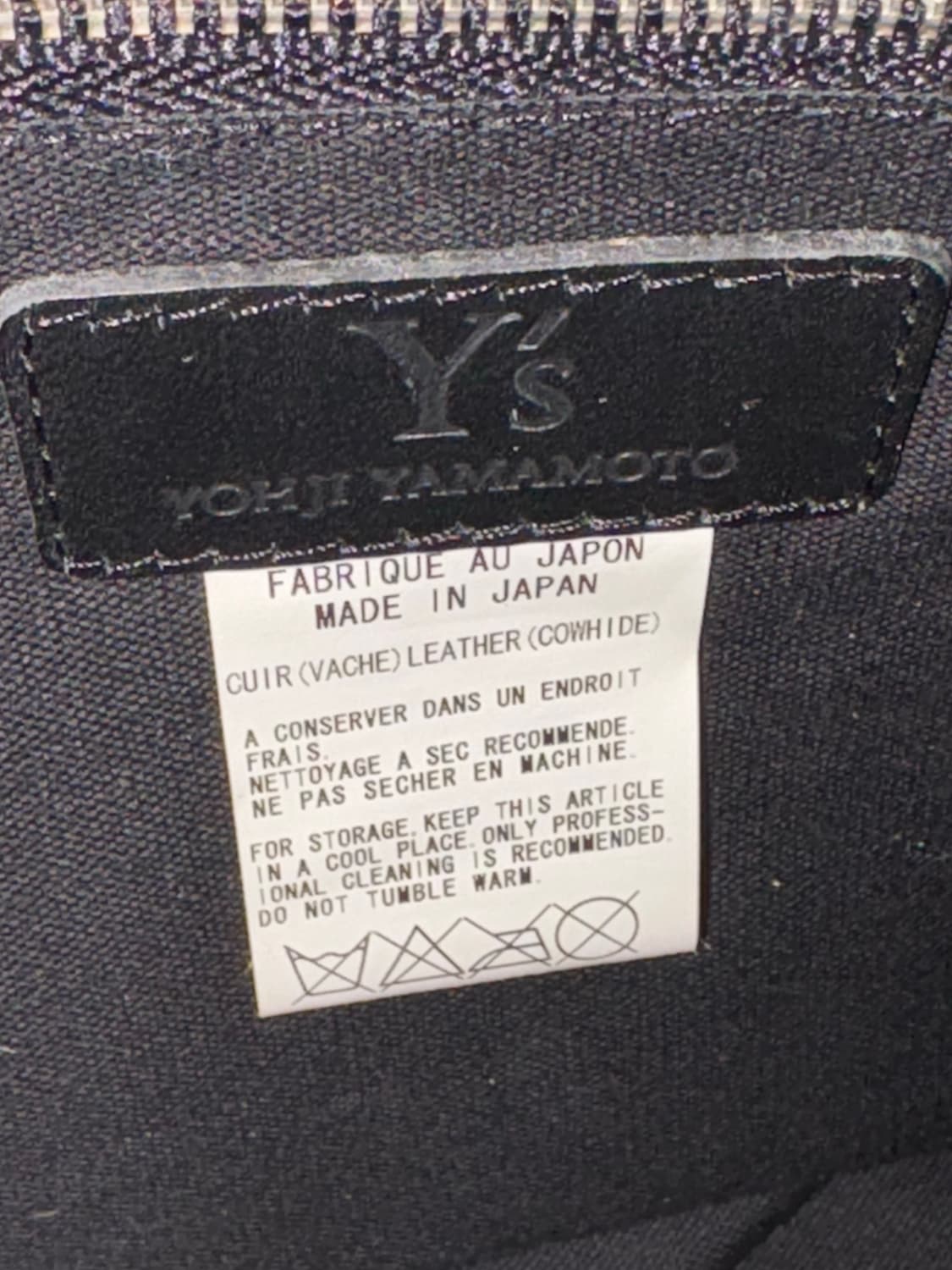 (OS) 요지 야마모토 레더 토트백 숄더백 상품이미지5