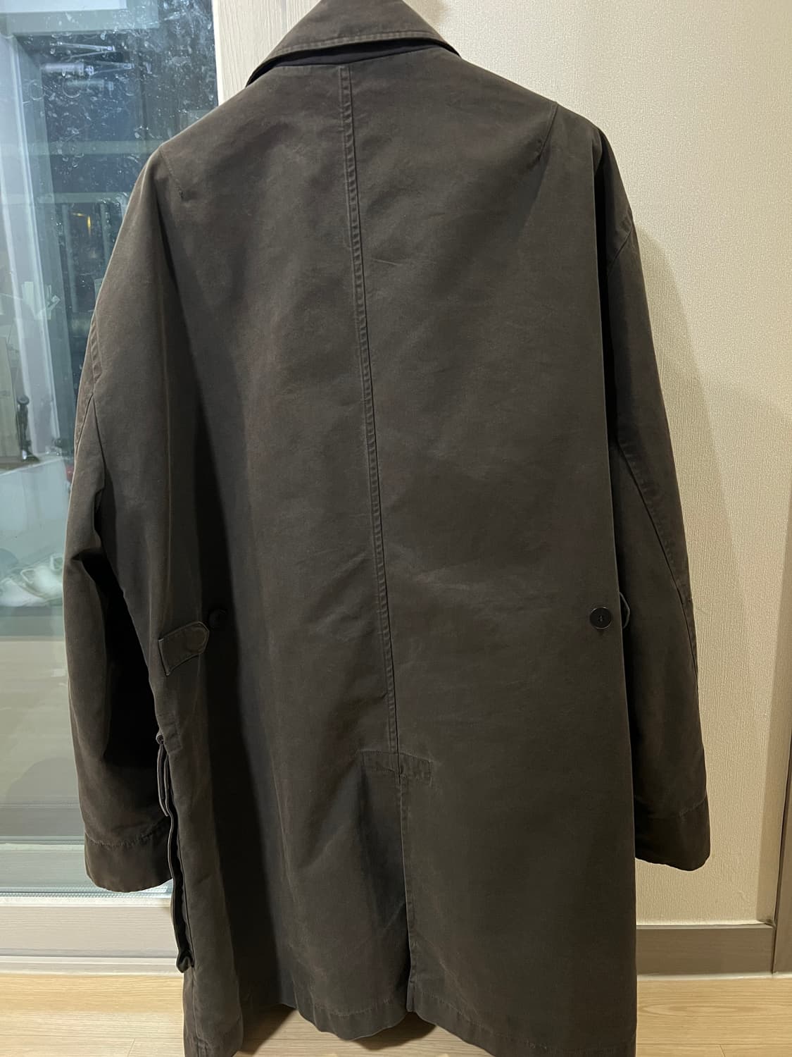 [2] 폴리테루 카코트 가먼트다이 차콜올리브 상품이미지3