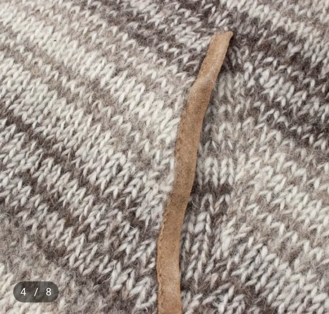 빈티지 울100 니트 후드집업 상품이미지3