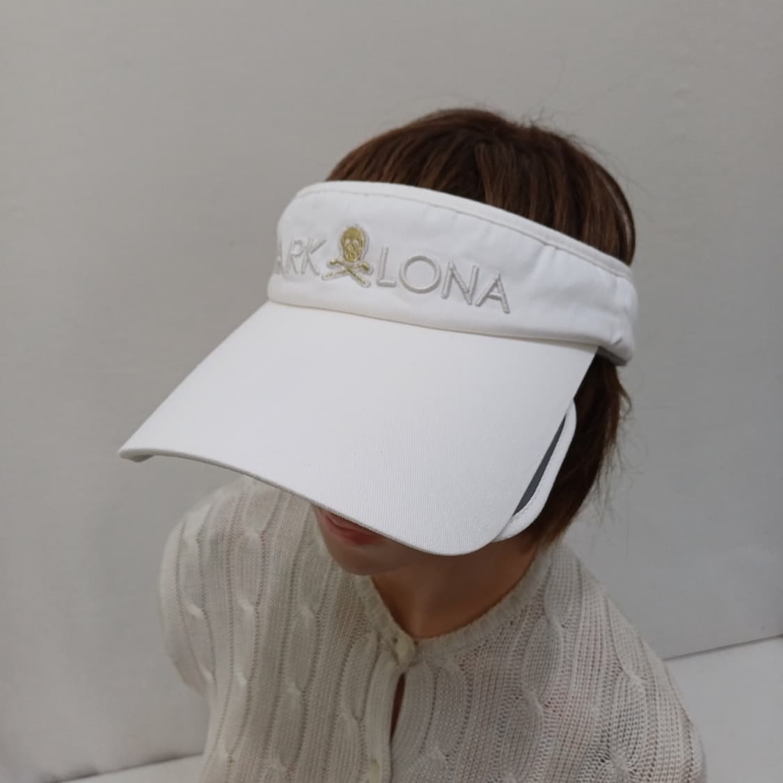 정품 마크앤로나 골프 썬캡 사이드 햇빛가리개 흰색 모자 사랑봉봉 상품이미지1