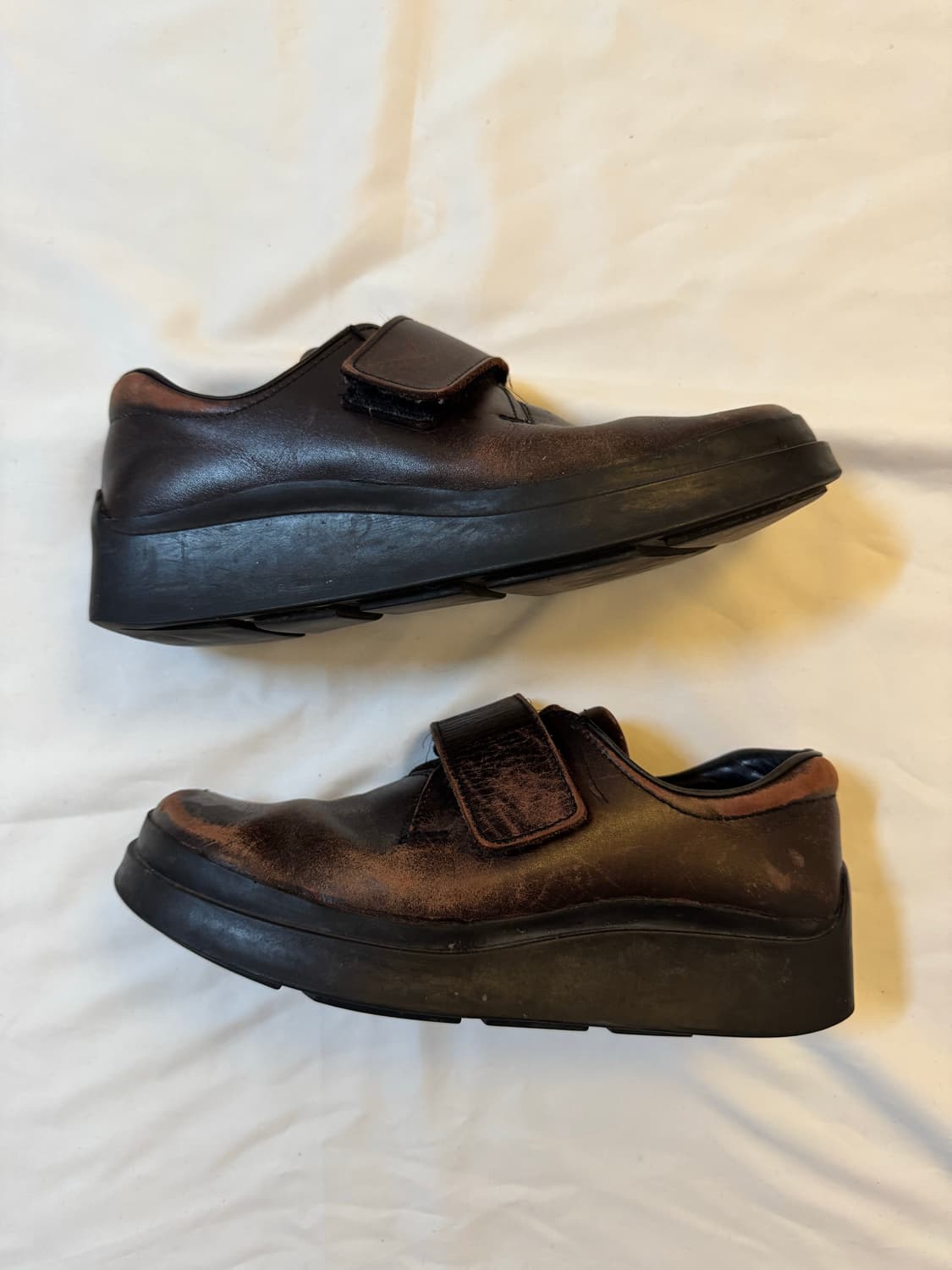 Prada 99aw square toe leather shoes 상품이미지6