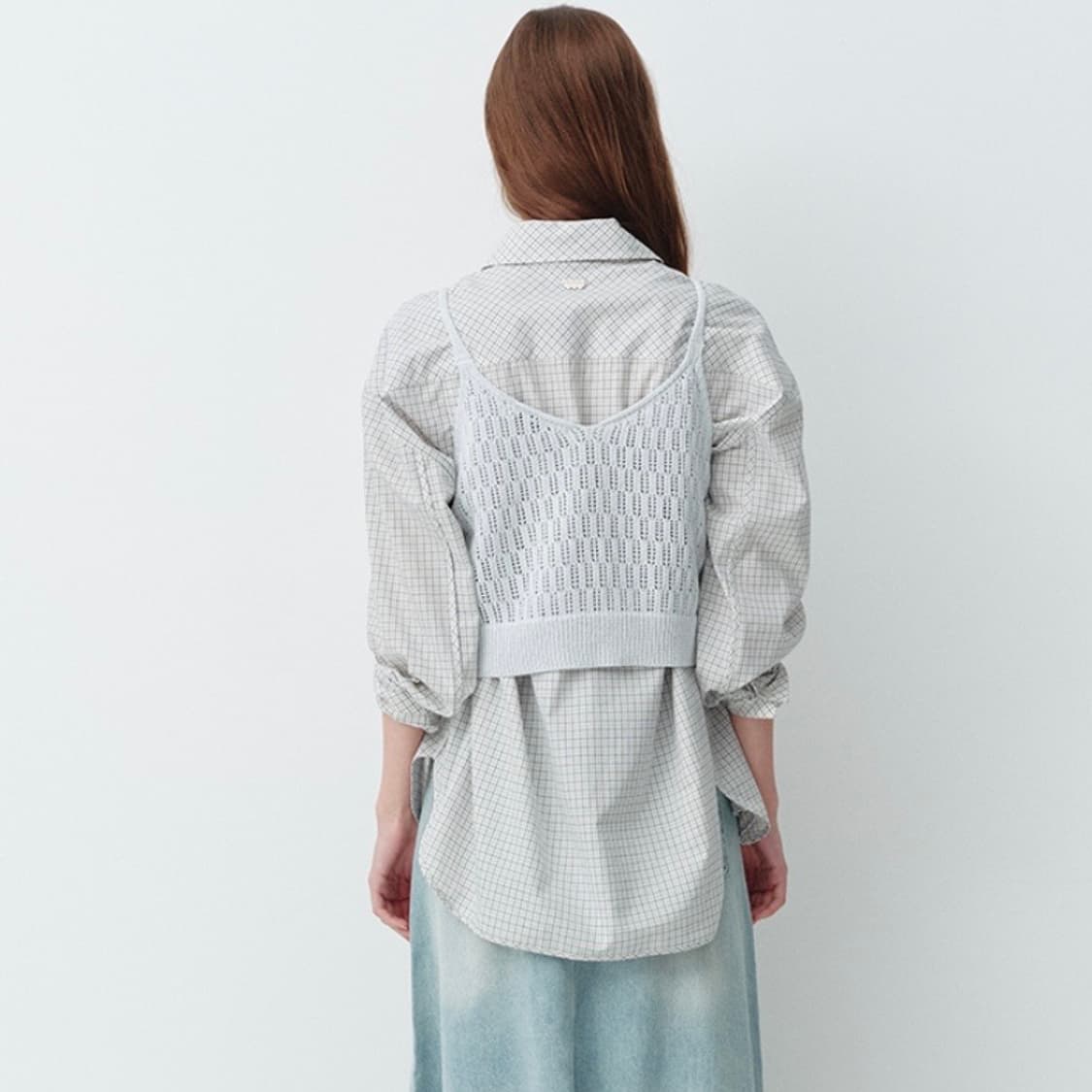 (택부착새상품) HUNCH knit bustier top 상품이미지3