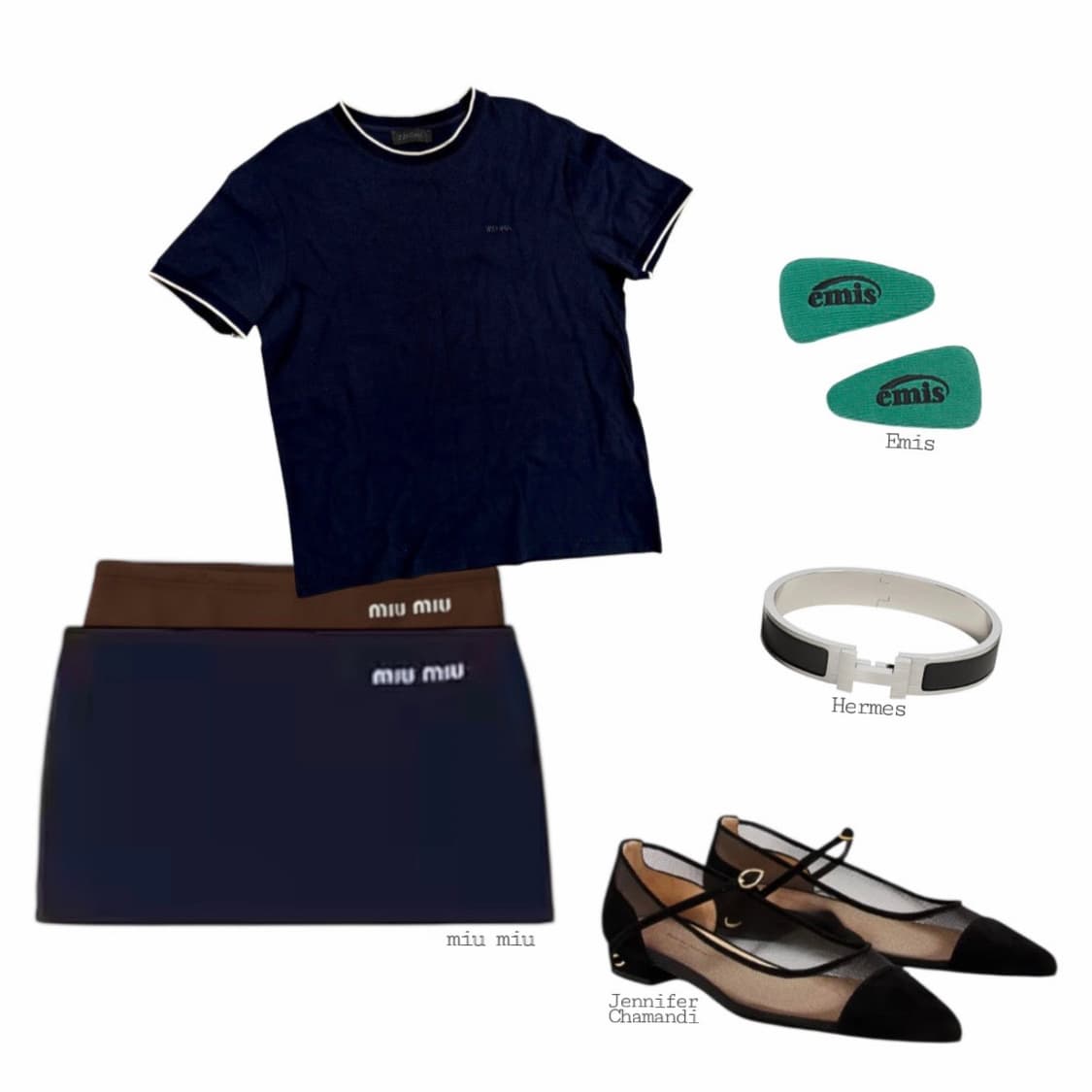 Z ZEGNA 클래식 배색 코튼 티셔츠 상품이미지3