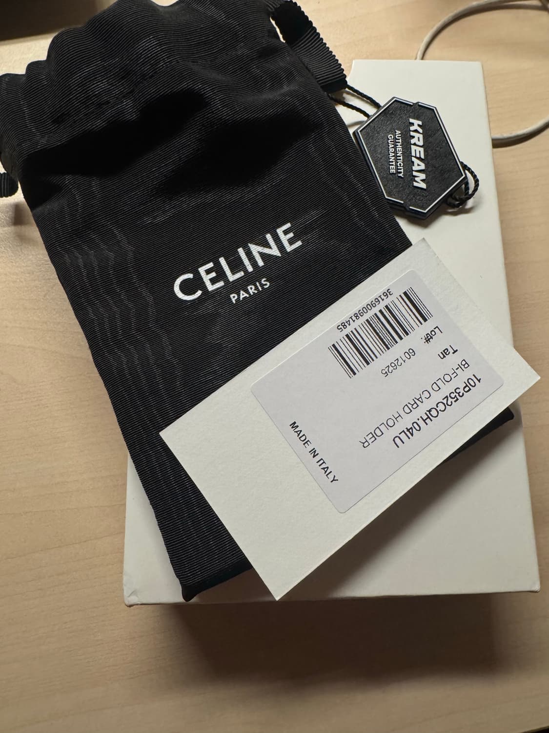 셀린느 바이폴드 카드 홀더 트리옹프 캔버스 탄 새상품 상품이미지2