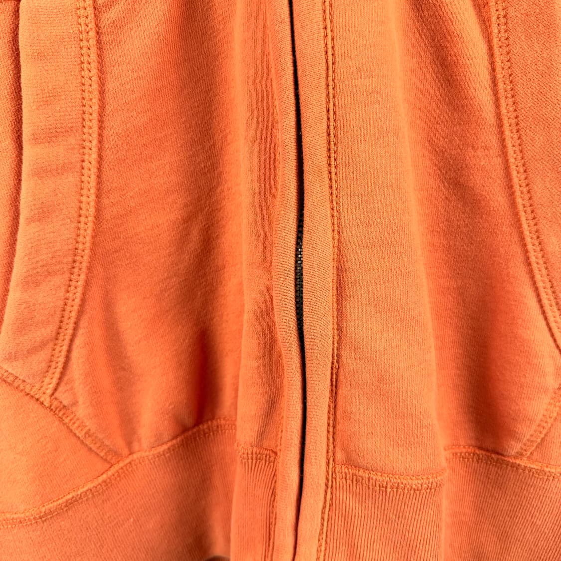 (L) 후아유 패치로고 후드집업 오렌지 상품이미지4