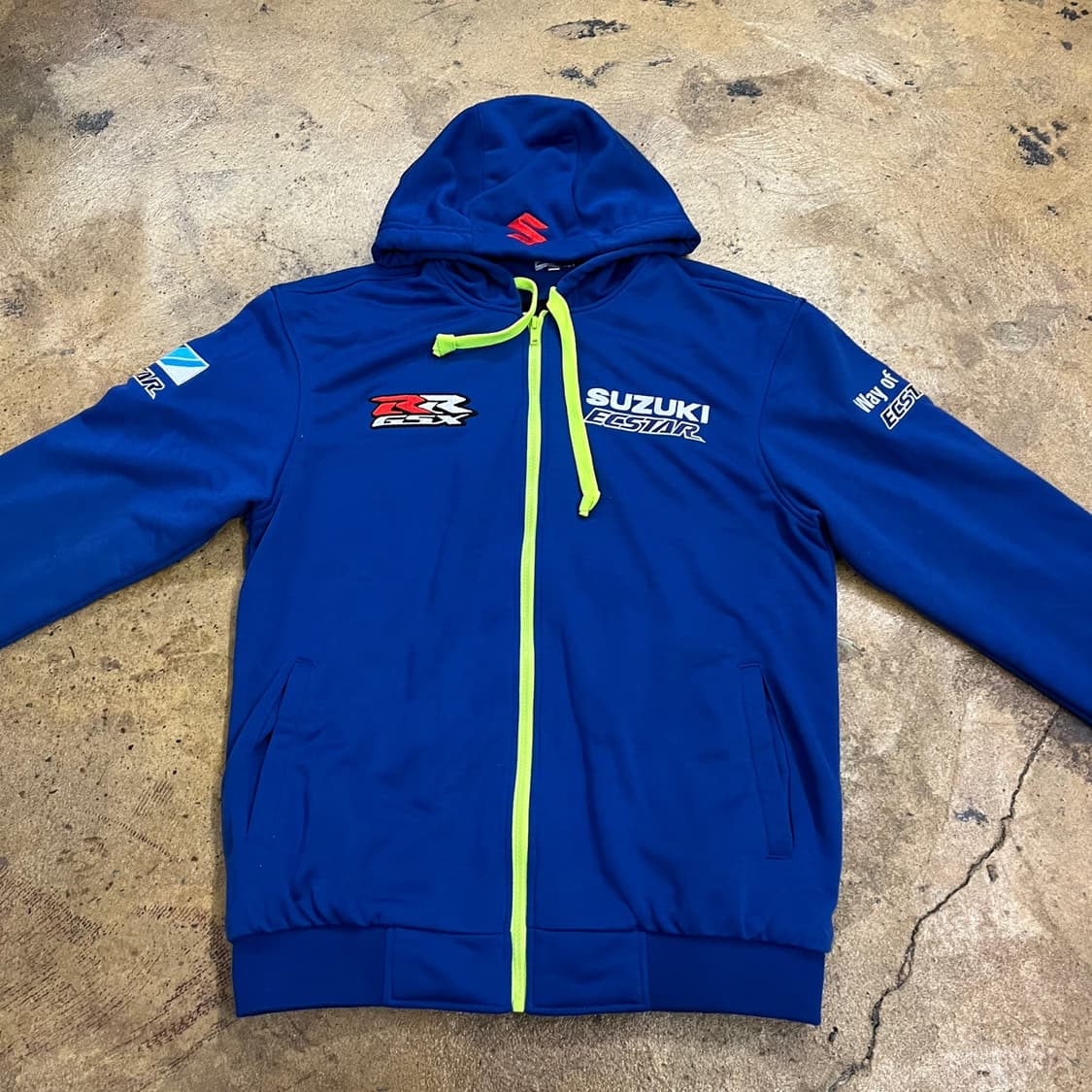 [정품/XL] 팀 스즈키 레이싱 후드 집업 b19 상품이미지3
