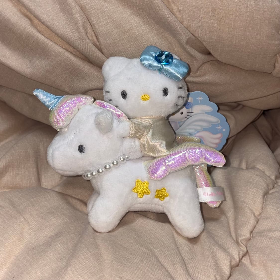 산리오 헬로키티 판타지 페가수스 유니콘 마스코트 키링 상품이미지1