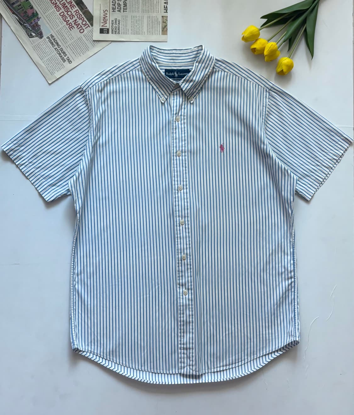Polo 폴로랄프로렌 스트라이프 반팔 셔츠 상품이미지2