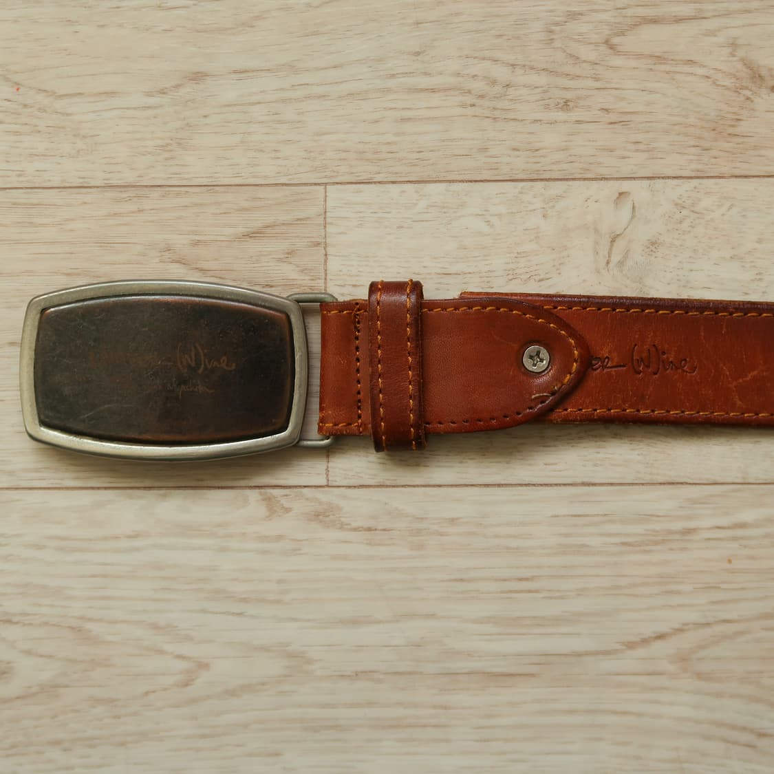 빈티지 넘버 나인 레더 벨트 상품이미지6