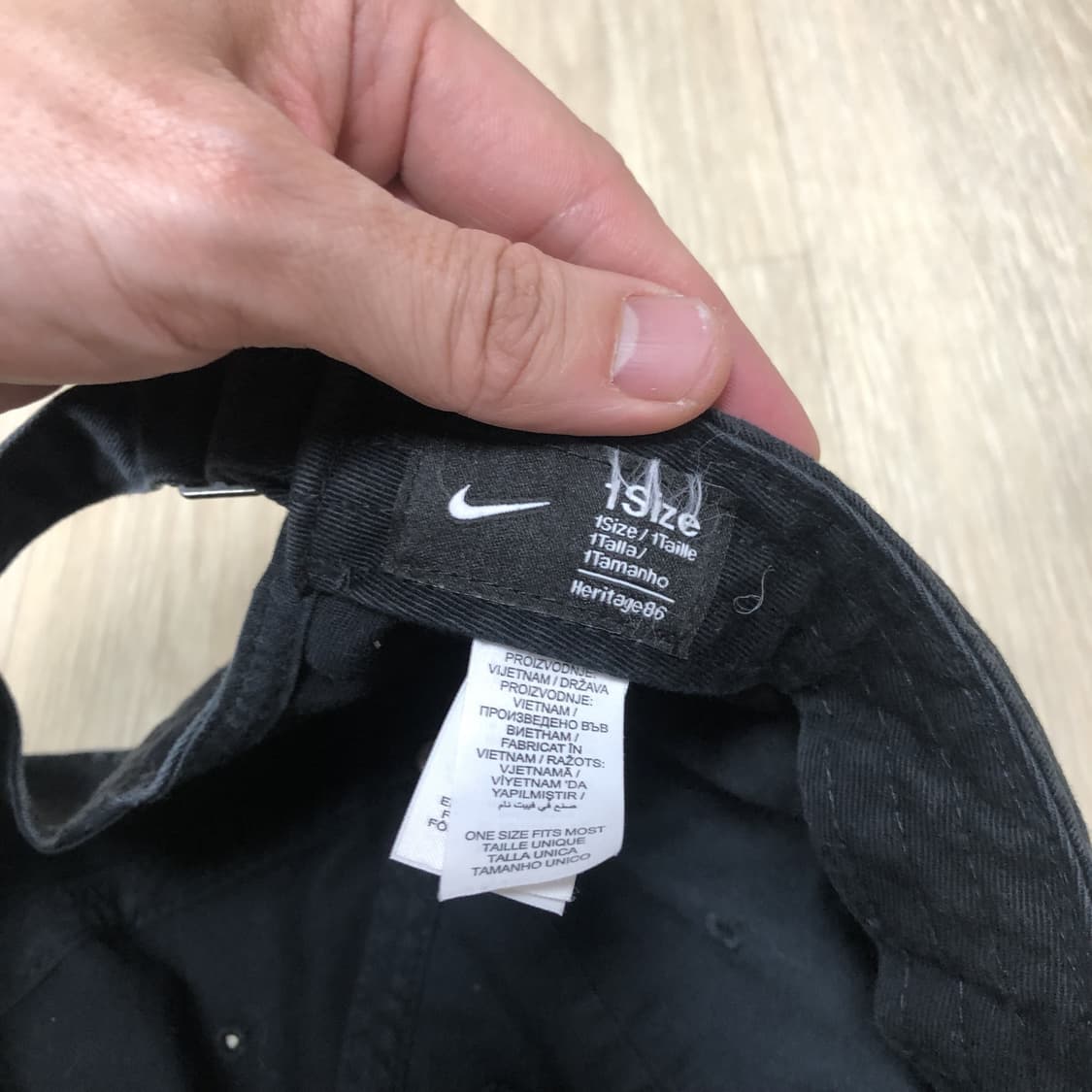 (OS) 나이키 NIKE 헤리티지 86 빅 스우시 로고 볼캡 블랙 3개  상품이미지7