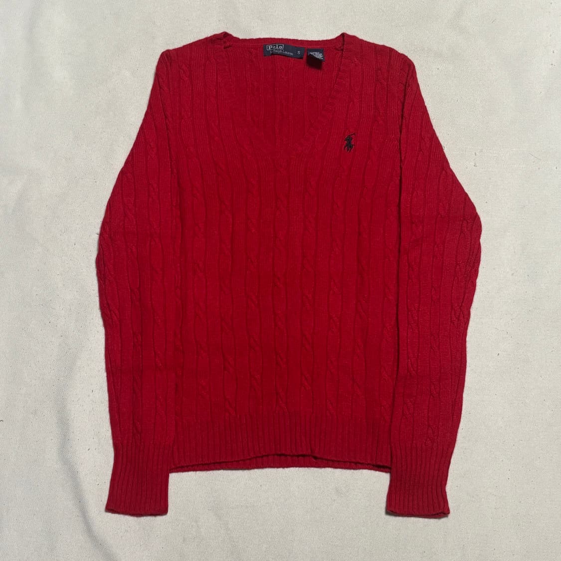 🎄폴로랄프로렌 레드 꽈배기 니트🎄 상품이미지2
