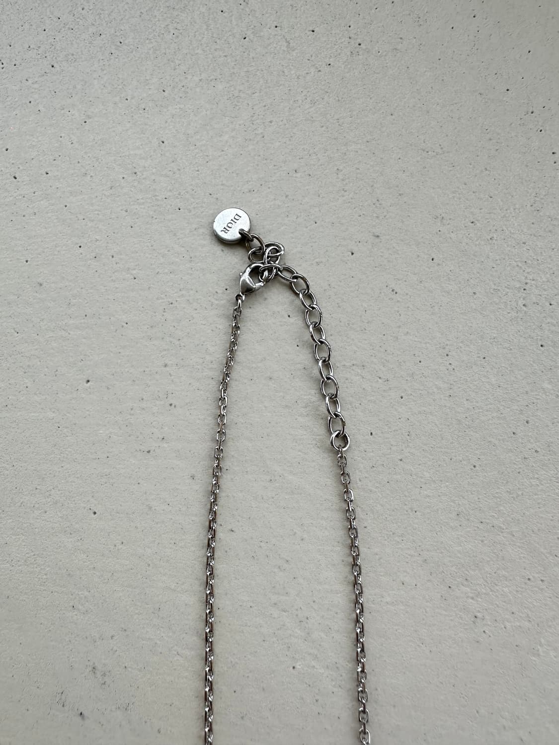 [DIOR] 정품 디올 진주 에르메스 레볼루션 실버 목걸이 상품이미지3