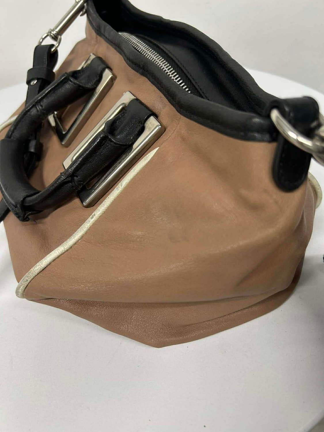 끌로에 가죽 투톤 투웨이 숄더백 크로스백 상품이미지8