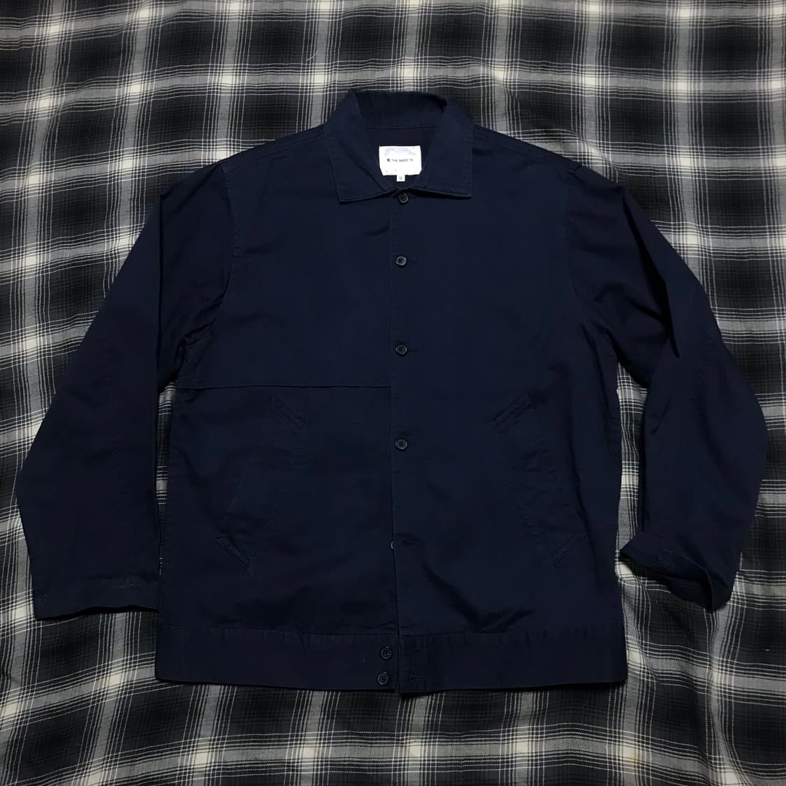 00s 타케오 키쿠치 버튼 루즈 블루종 네이비 상품이미지1