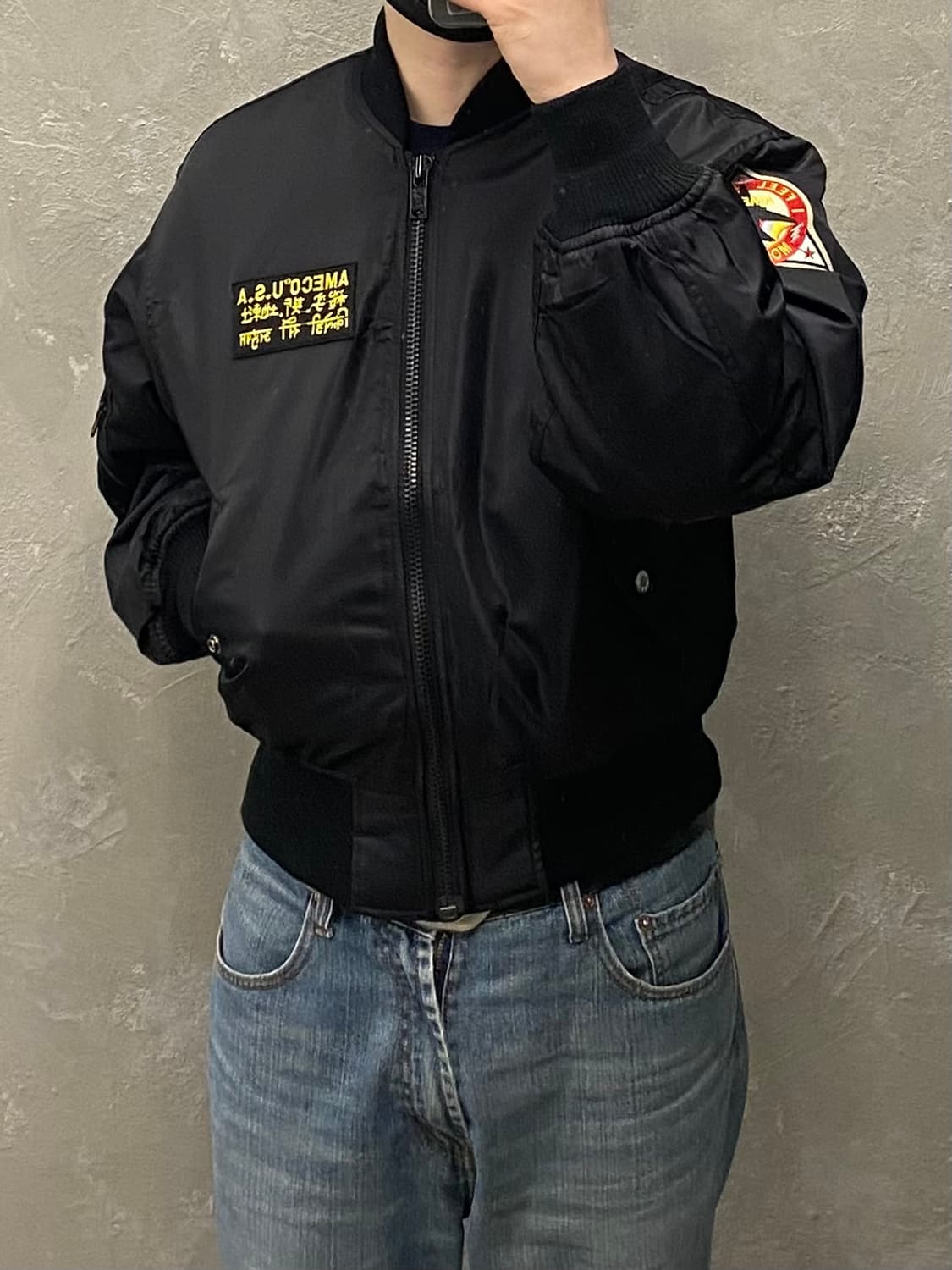 [S] AMECO  아메코 밀리터리 MA-1 플라이트 자켓 상품이미지8