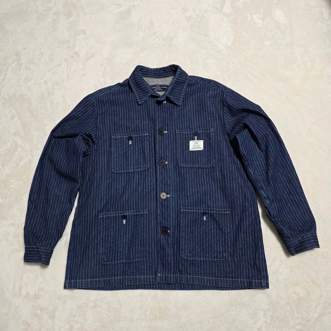 (XL)블루워터어반가먼트 스트라이프 데님 셔츠 자켓 상품이미지1