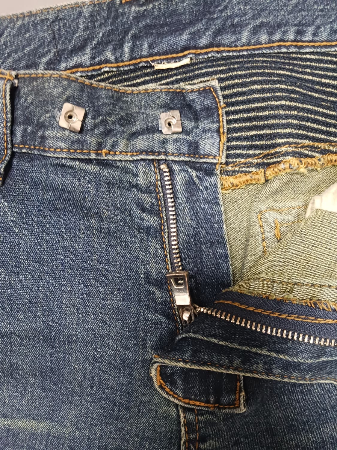 [32] 발망 진청 워싱 바이커진 청바지 상품이미지6