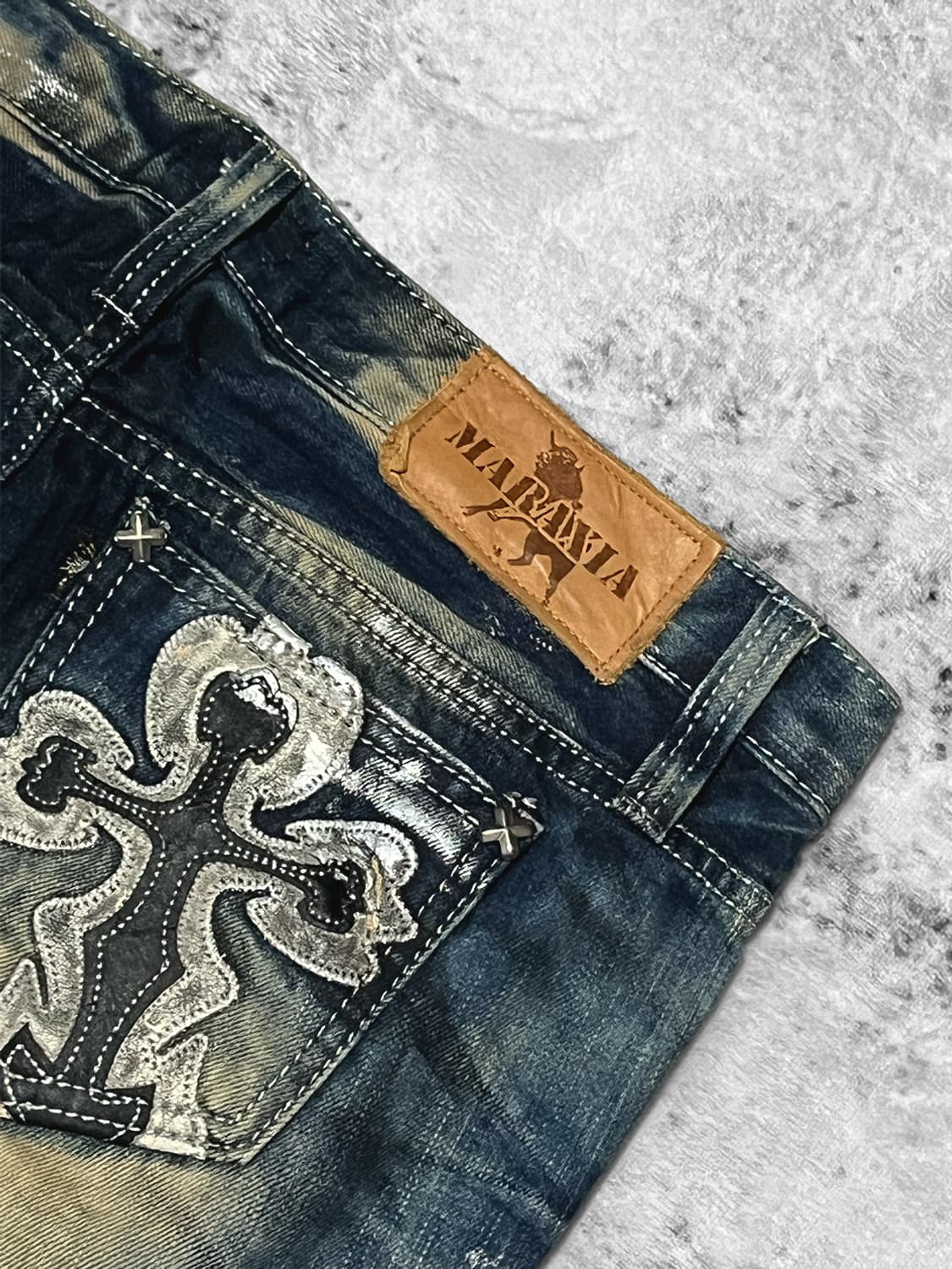 (maraxia) y2k punk detailed denim  상품이미지3