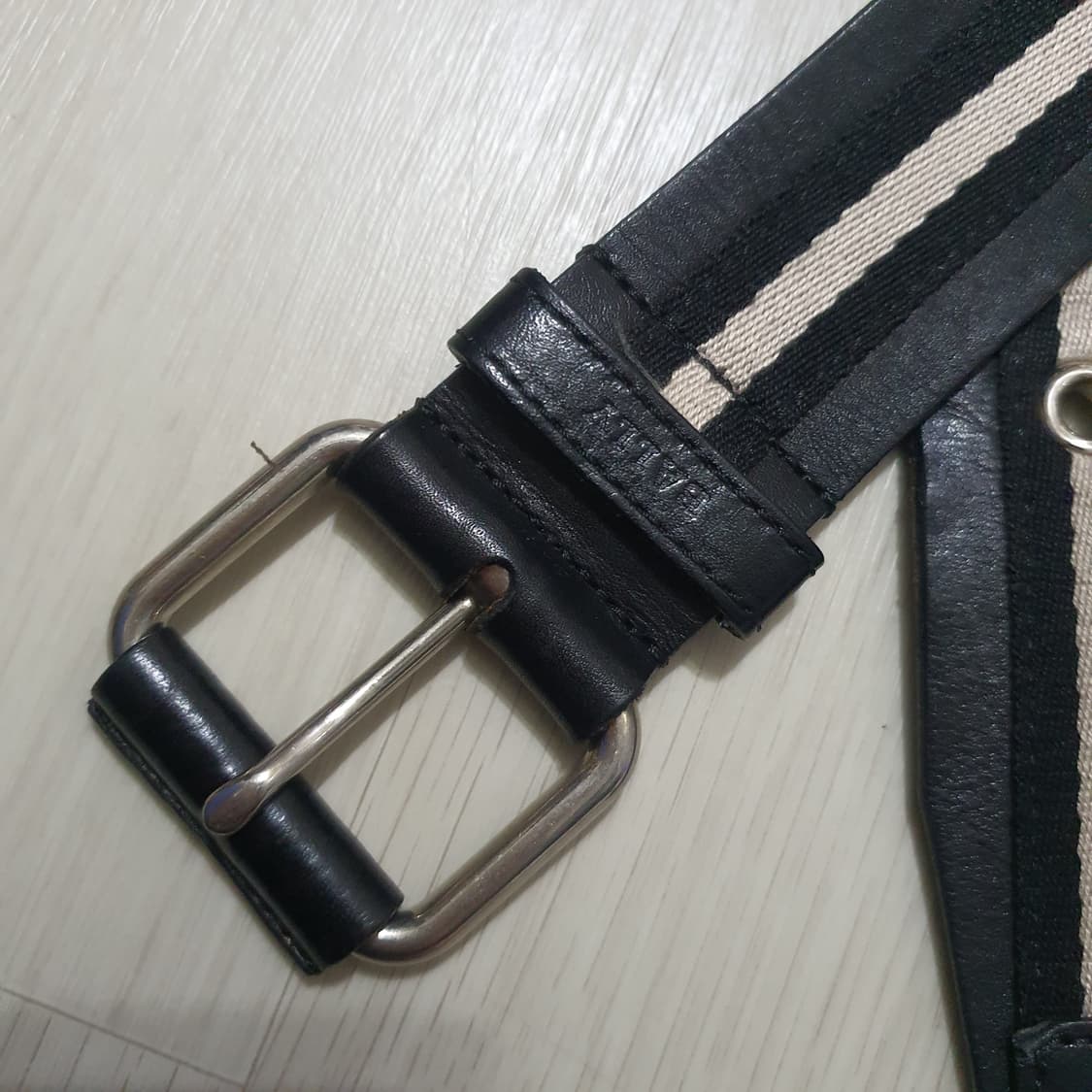 정품 발리 삼선 벨트 90/36 상품이미지2