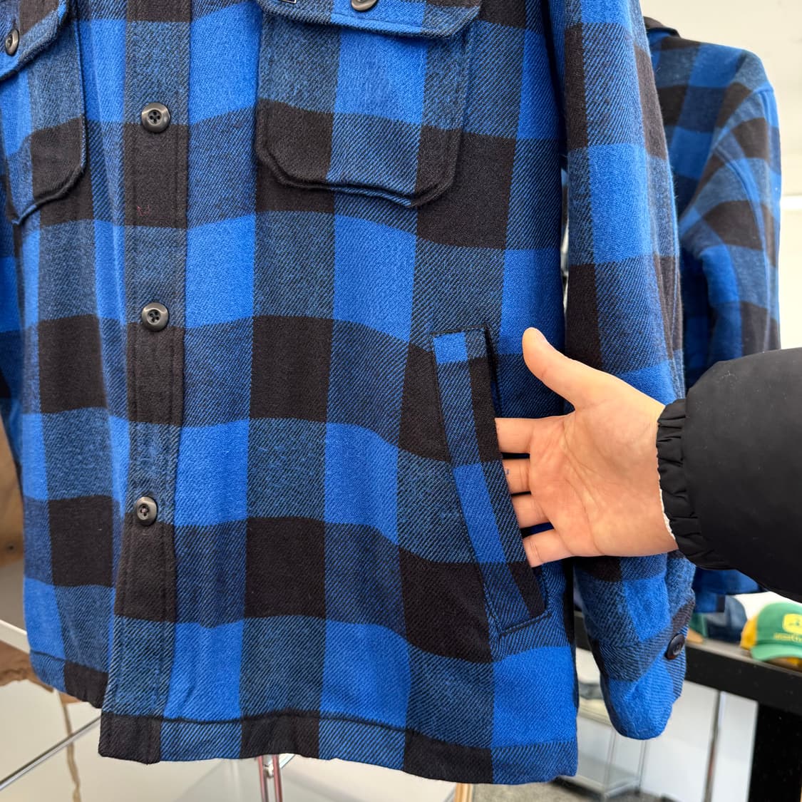 일본 빈티지 럼버잭 체크 플란넬 자켓 (M)    상품이미지5