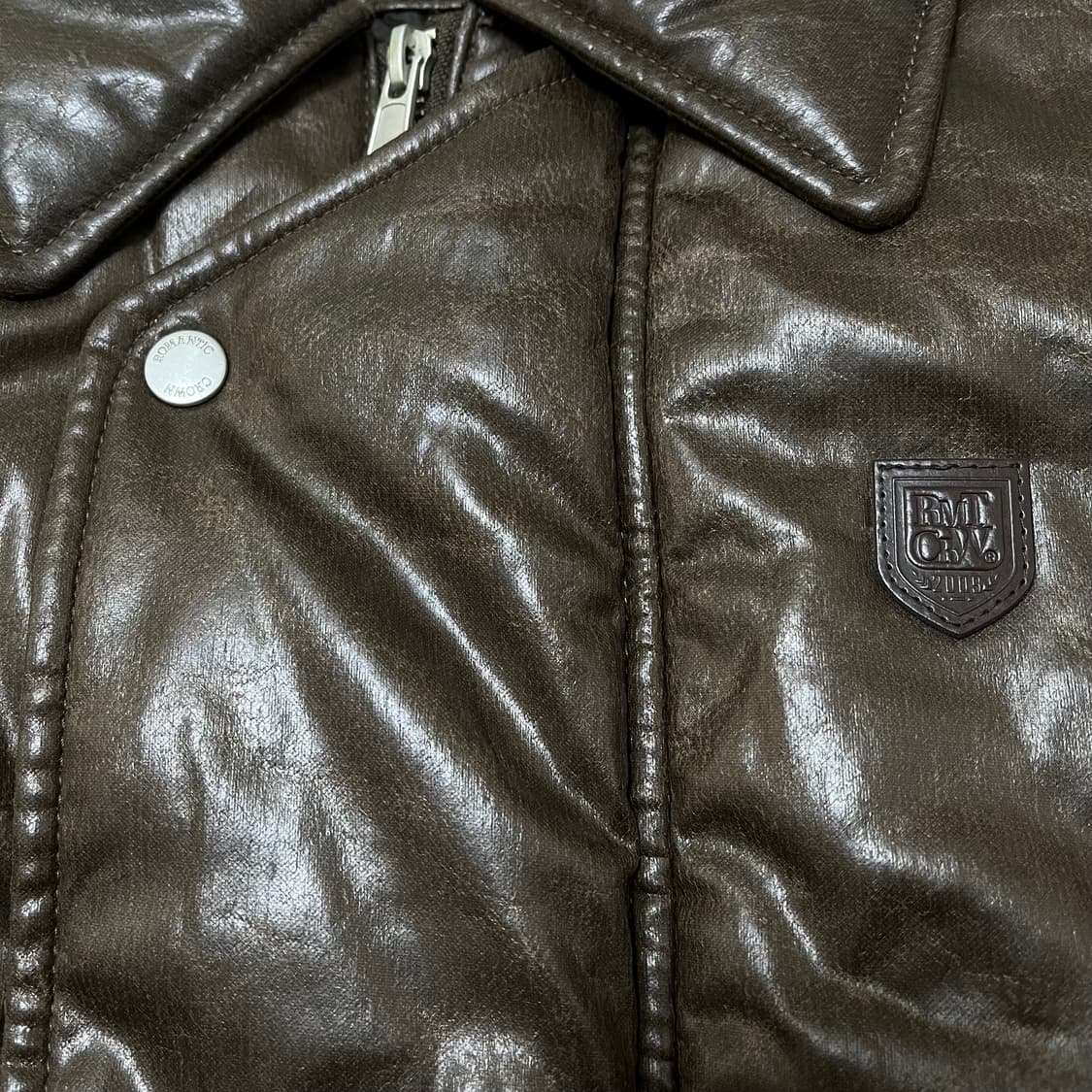 로맨틱크라운 ROMANTIC CROWN 봄버자켓 브라운 S(90) 상품이미지5