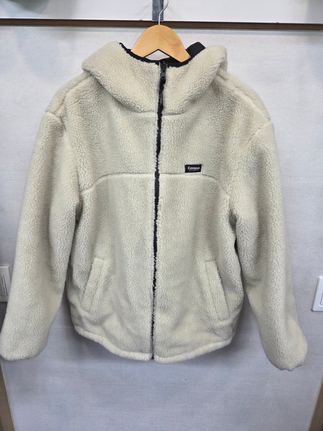 커버낫 리버시블 뽀글이 플리스 자켓 L 상품이미지3