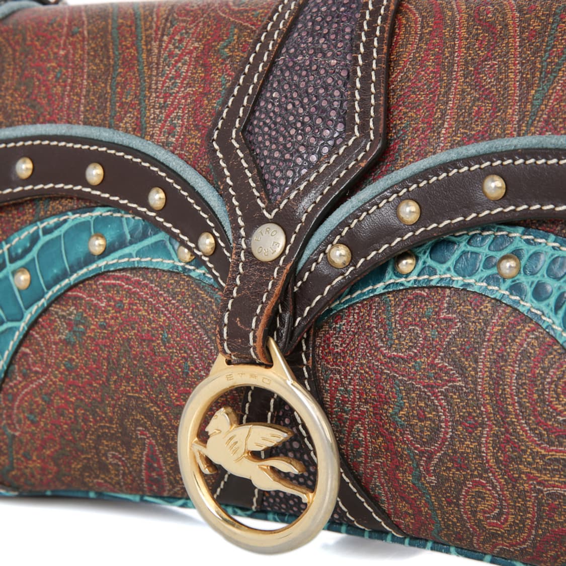 에트로 페가수스 플랩 숄더백 Y2K 페이즐리 호보백 상품이미지8