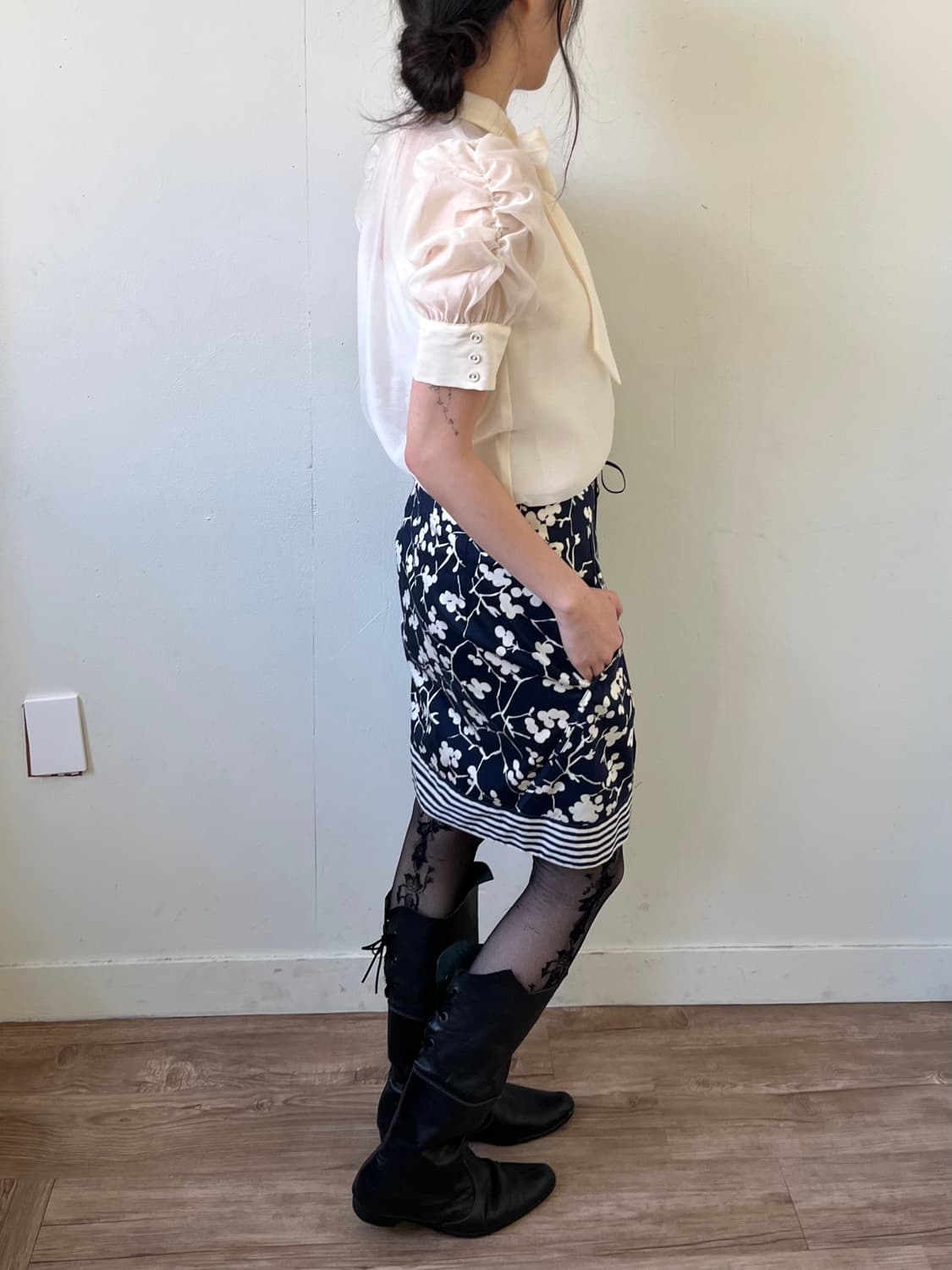 Swingle 타이 쉬폰 블라우스 상품이미지6