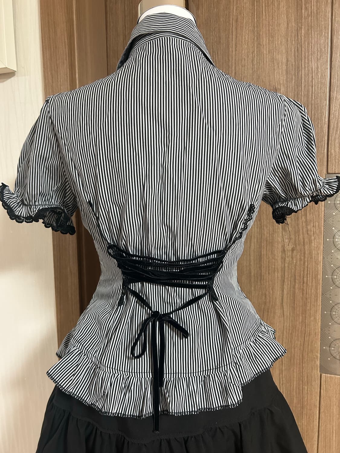 고스로리고딕공겜여주 리본 블라우스 상품이미지3