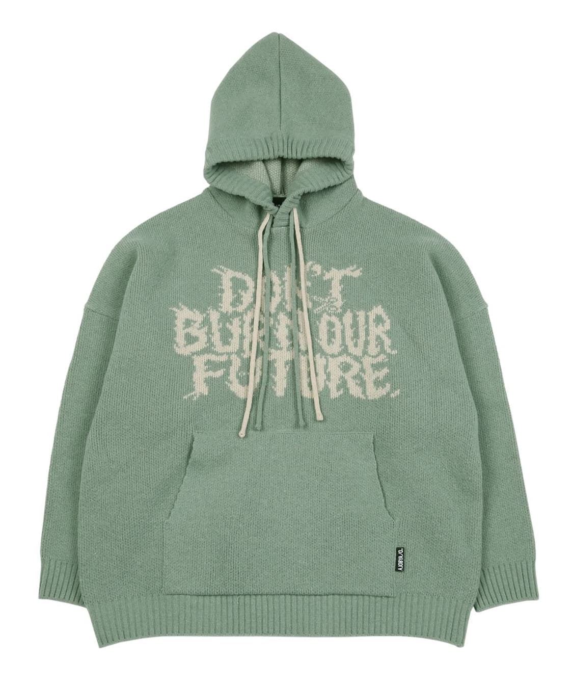 아조바이아조 DBOF Wool Knit Hoodie 니트 후드 민트 상품이미지1