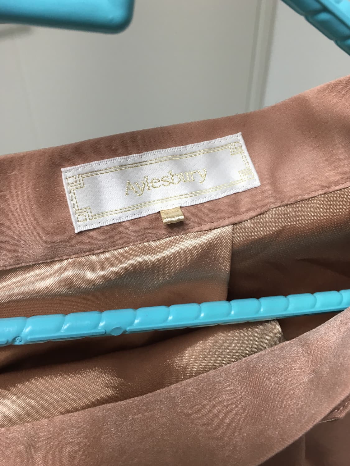 빈티지[코야빈티지, 마루빈티지, 카모메] 핑크 베이지 플레어 미디 스커트 상품이미지4