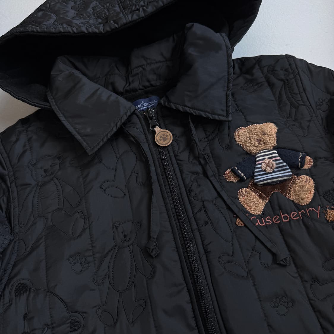 JPN 제팬 베어 곰돌이 퀼팅 집업 자켓 상품이미지3