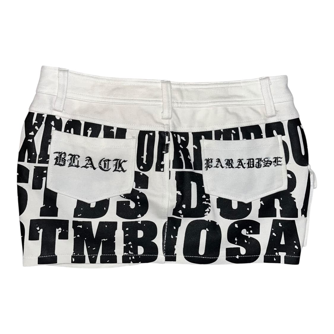 레터링 프린팅 큐빅 스커트 펑크y2k갸루 상품이미지3