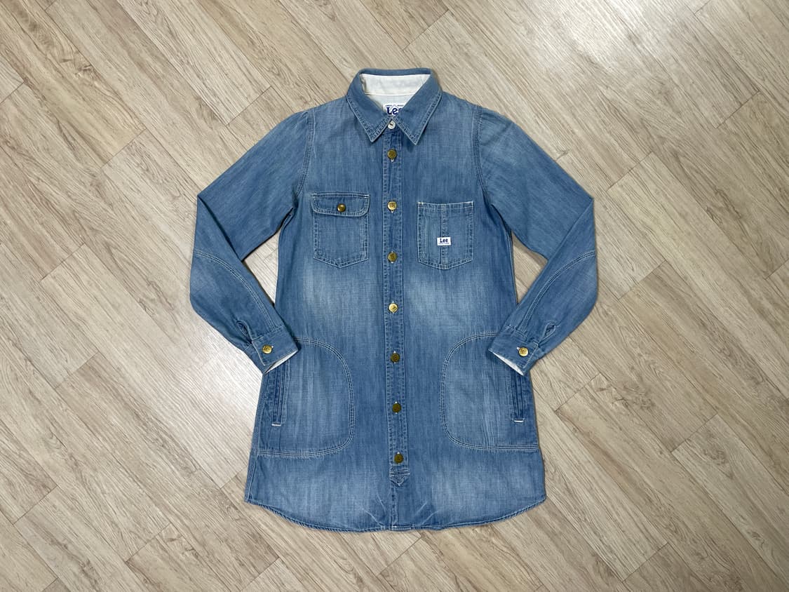 44~55) Lee 재팬 여성 연청워싱 데님 원피스자켓 상품이미지1