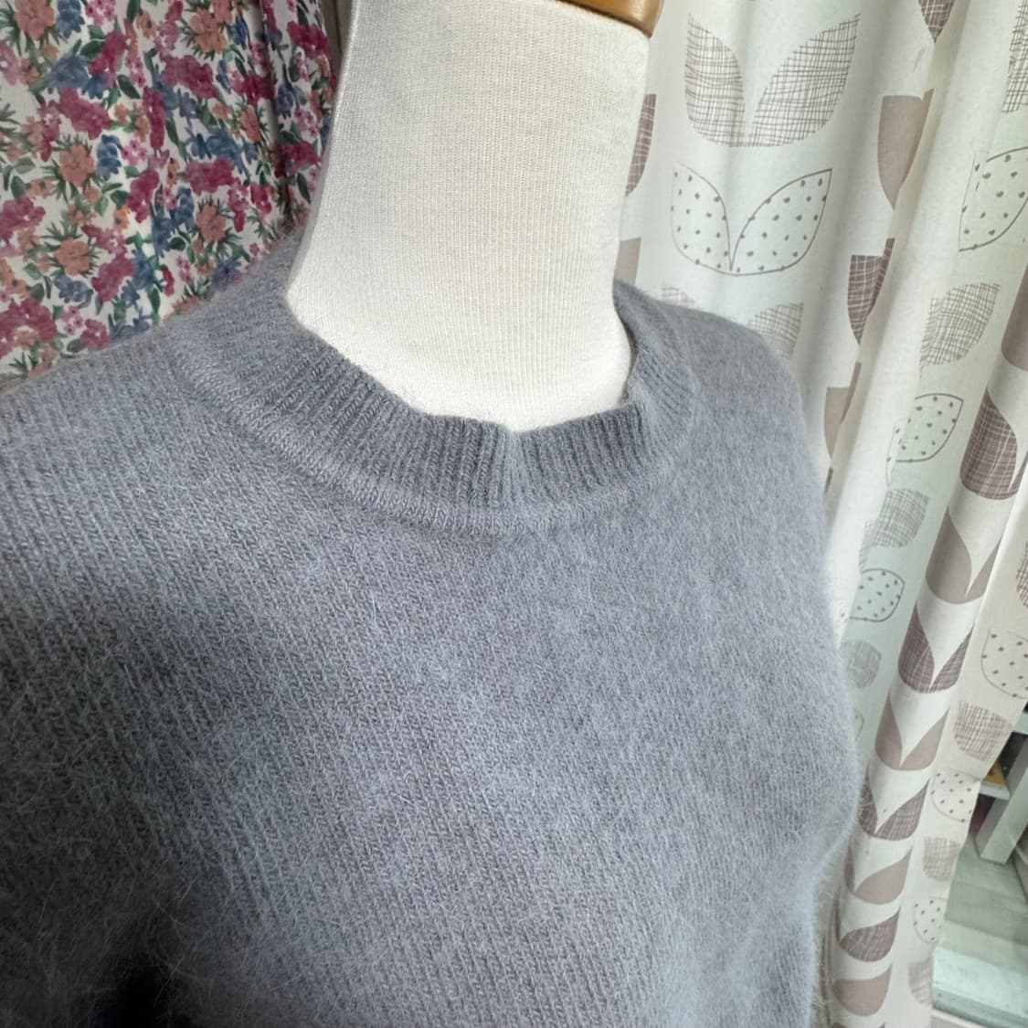 그레이 앙고라 긴팔 니트 스웨터 거의 새것 상품이미지9