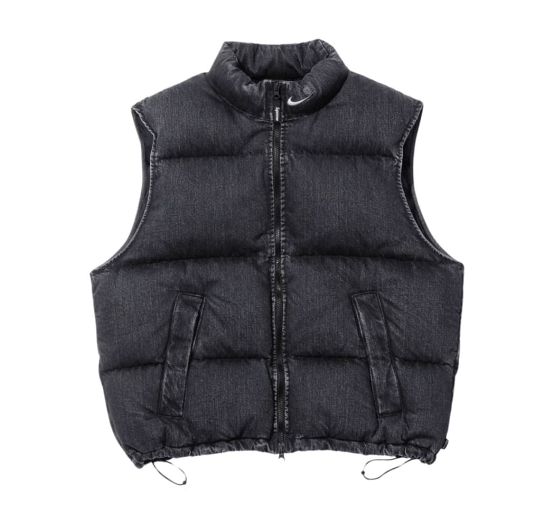 슈프림 x 나이키 데님 퍼퍼 베스트 블랙 - 24SS (XL) 상품이미지2