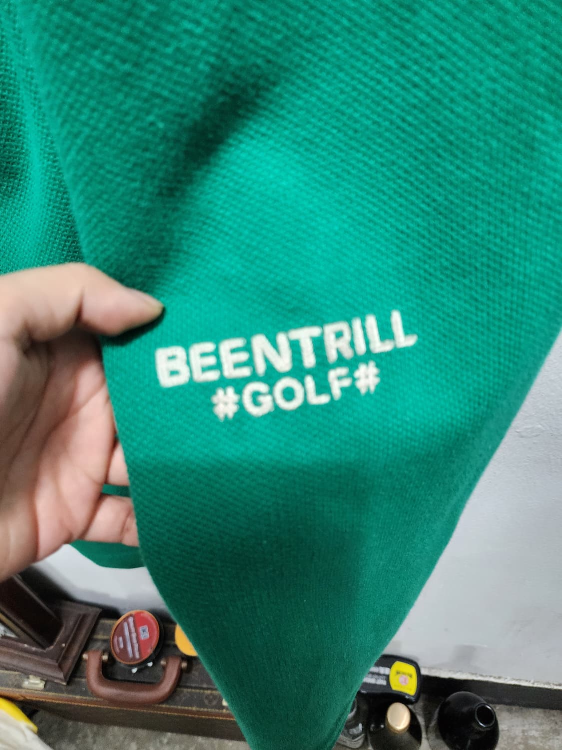 beentril 빈트릴 자수로고 골프 와이드팬츠  상품이미지4