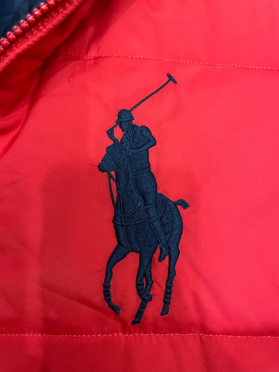 폴로 랄프로렌 빅포니 다운 패딩 푸퍼 자켓 레드 상품이미지4