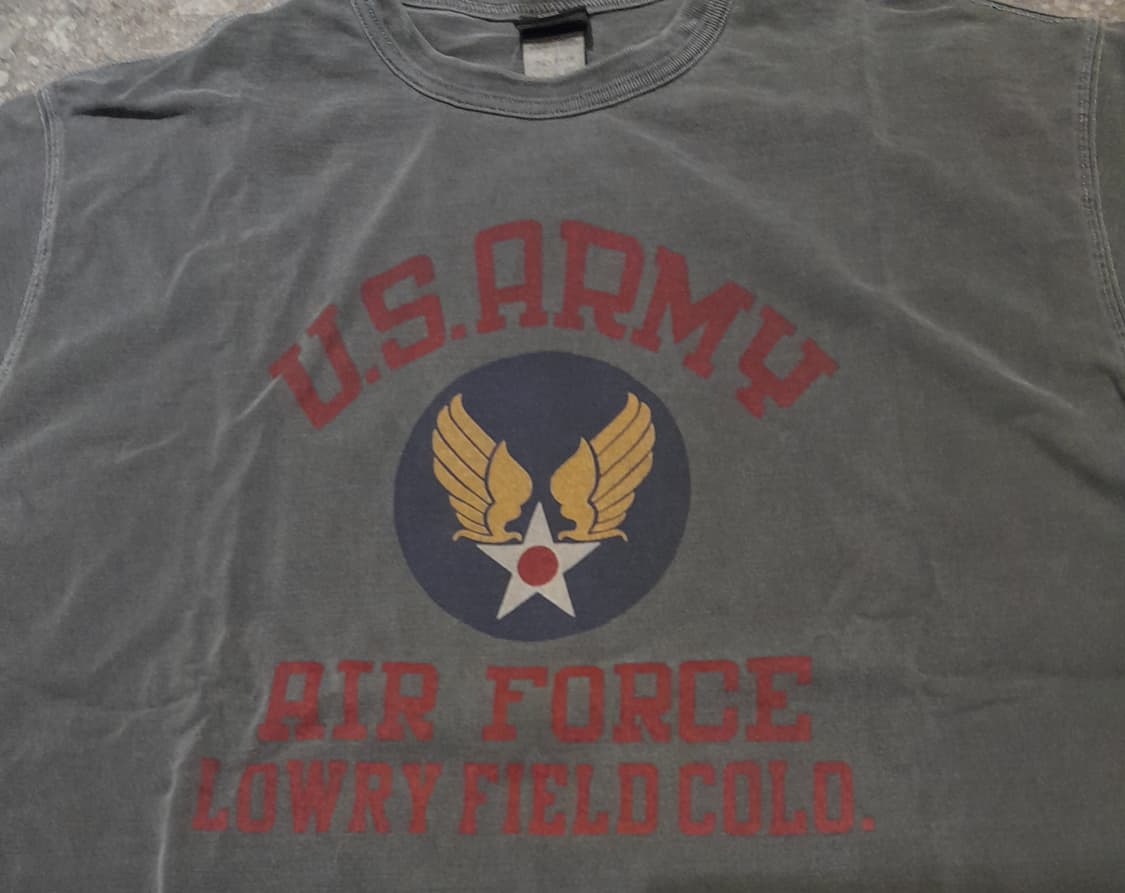 💥아웃스탠딩 피그먼트다잉 에어포스 반팔 (L)  상품이미지3