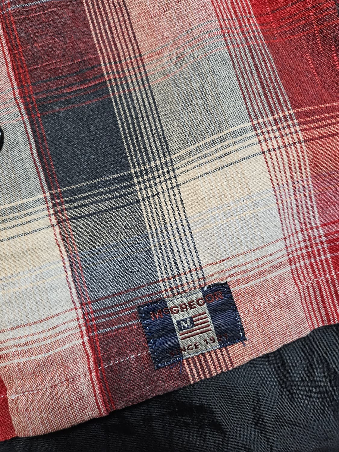 맥그리거 90s 일본판 투포켓 체크 셔츠 L 상품이미지5