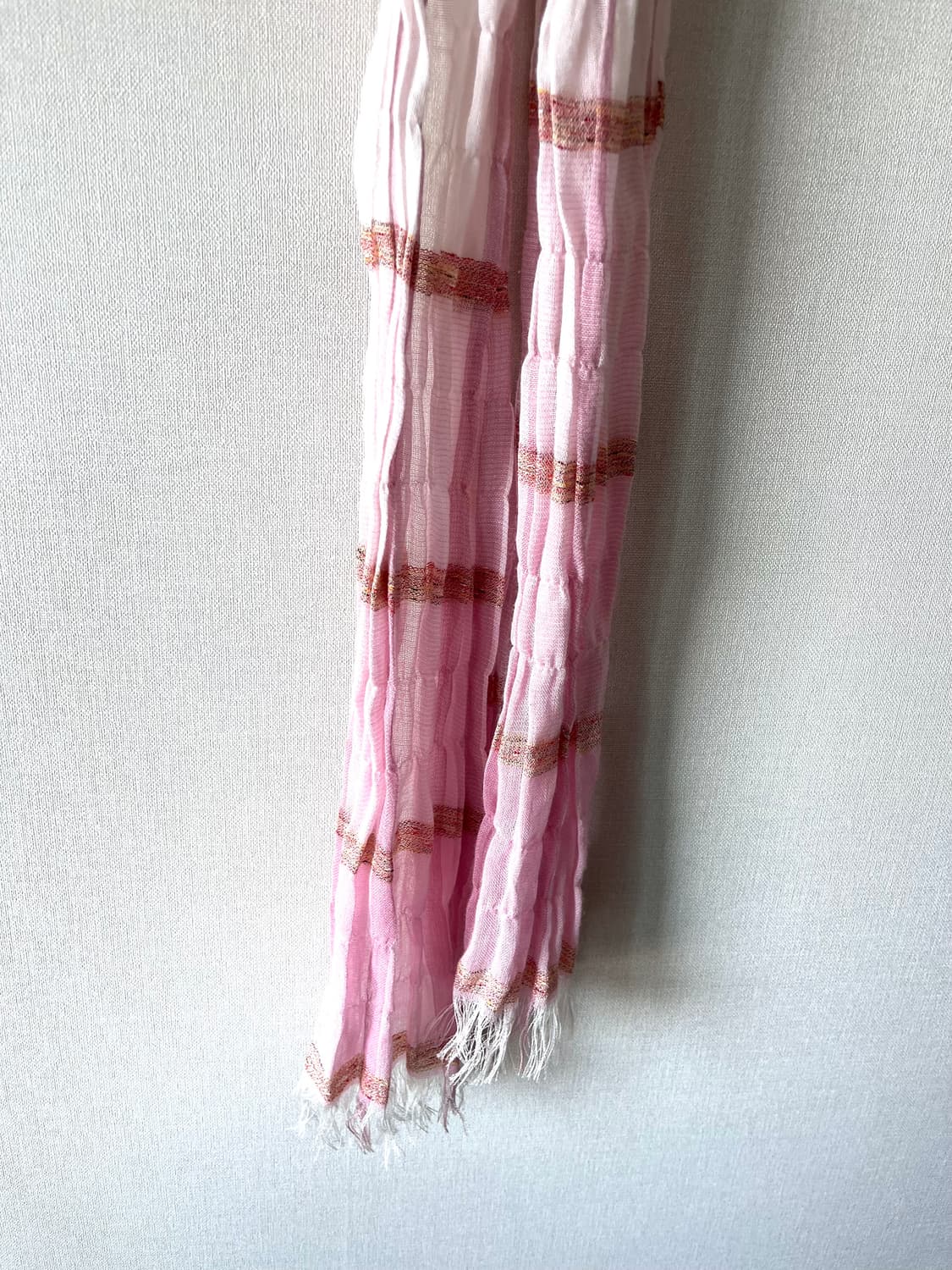 피조물빈티지 핑크 그라데이션 스카프 상품이미지3