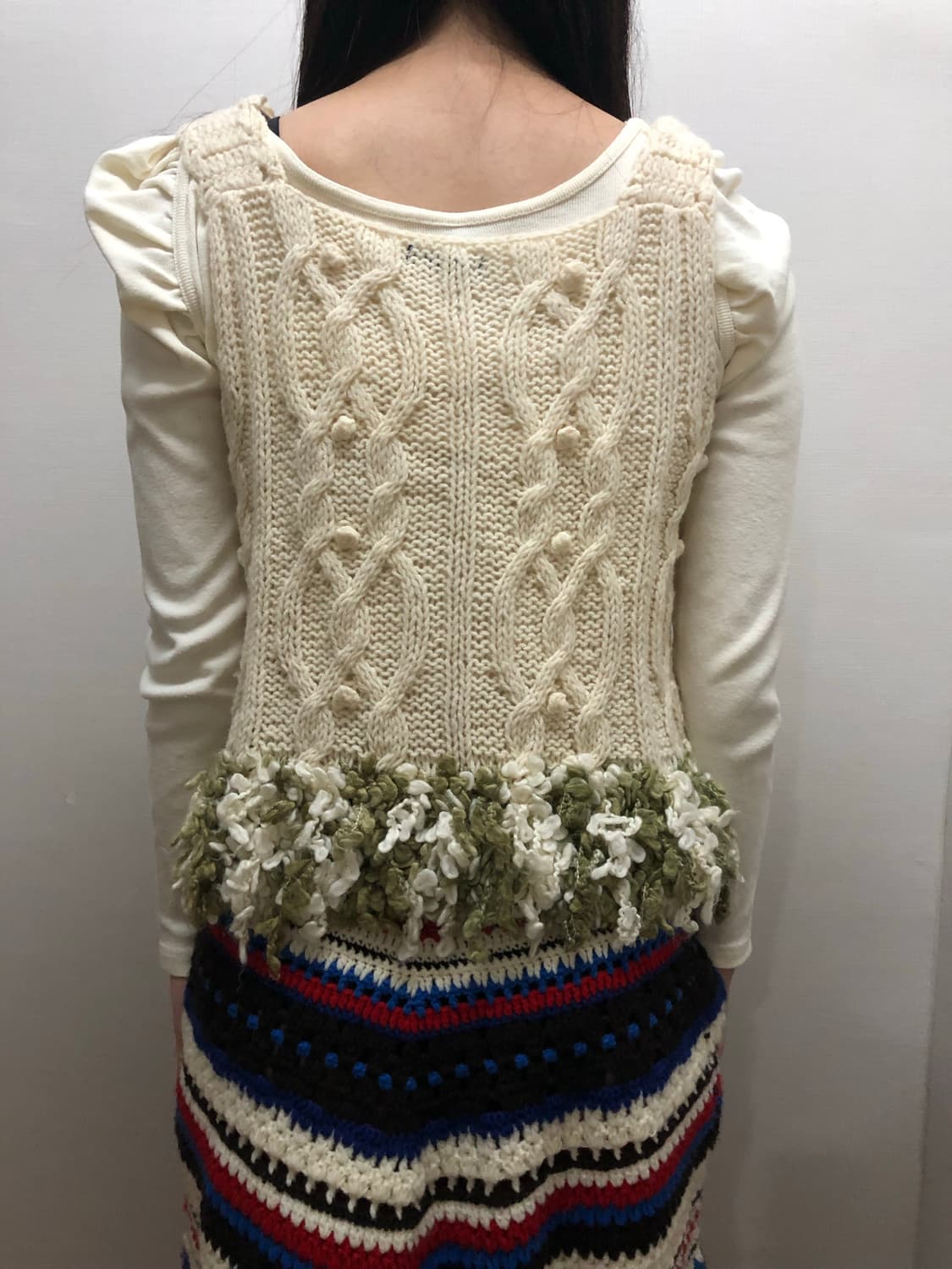 빈티지 아이보리 퍼 태슬 베스트 상품이미지8