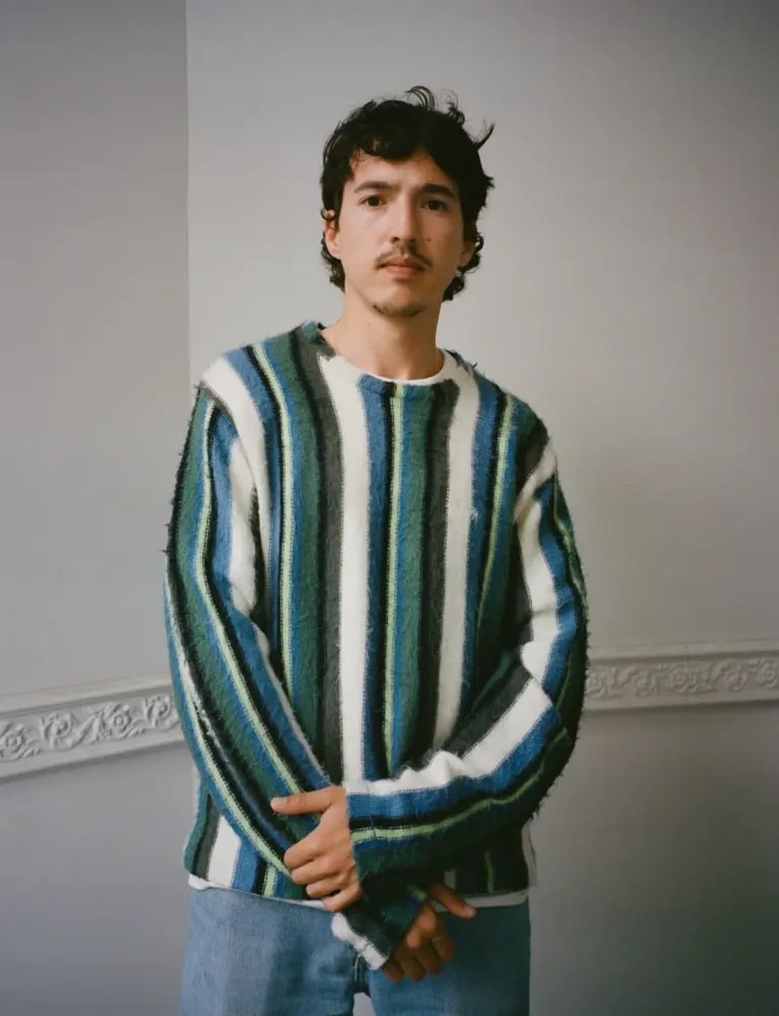 스투시 버티칼 스트라이프 크루넥 니트 상품이미지4