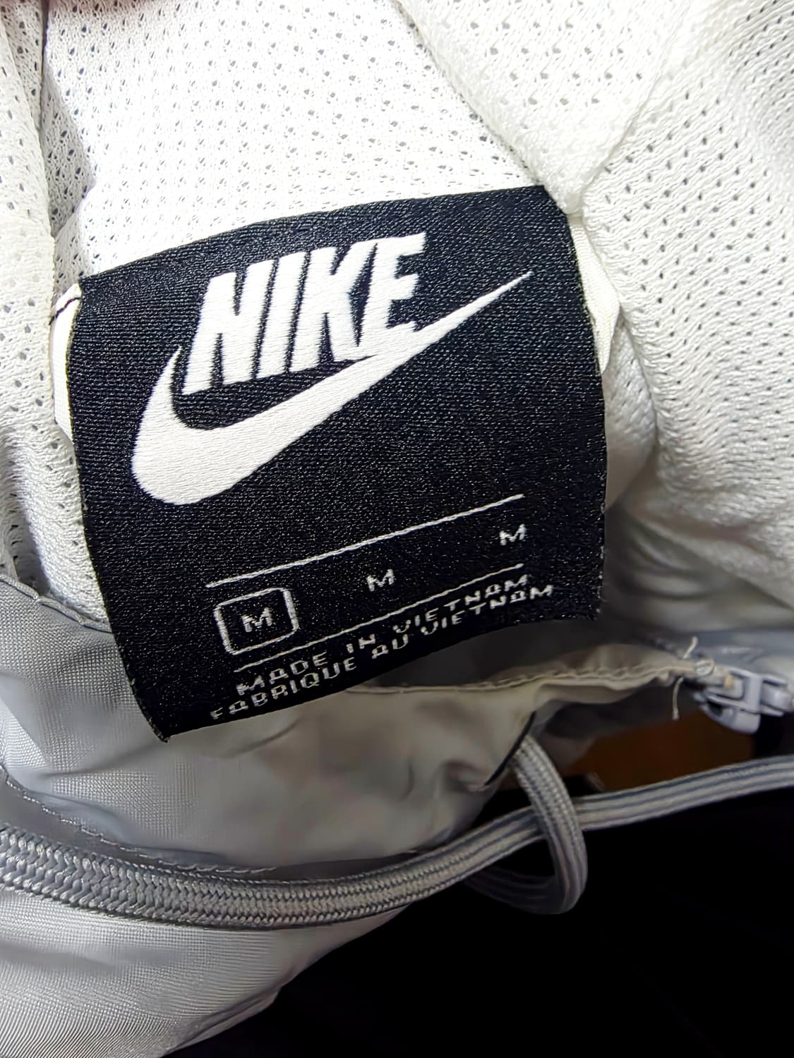 [나이키] Y2K 무드 화이트 그레이 배색 윈드러너 후드 바람막이 95  상품이미지3