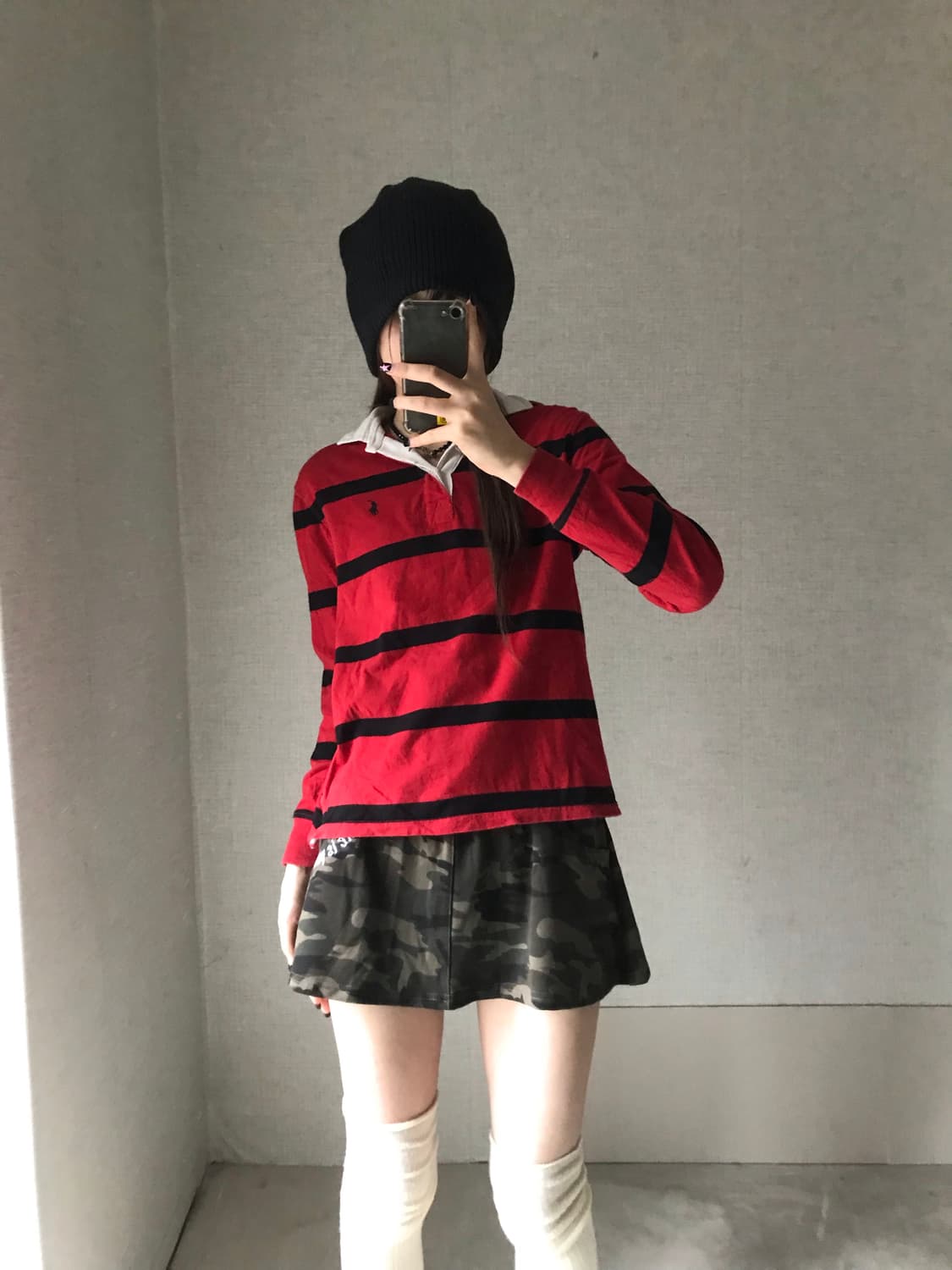 폴로 검빨 스트라이프 럭비티셔츠 상품이미지4