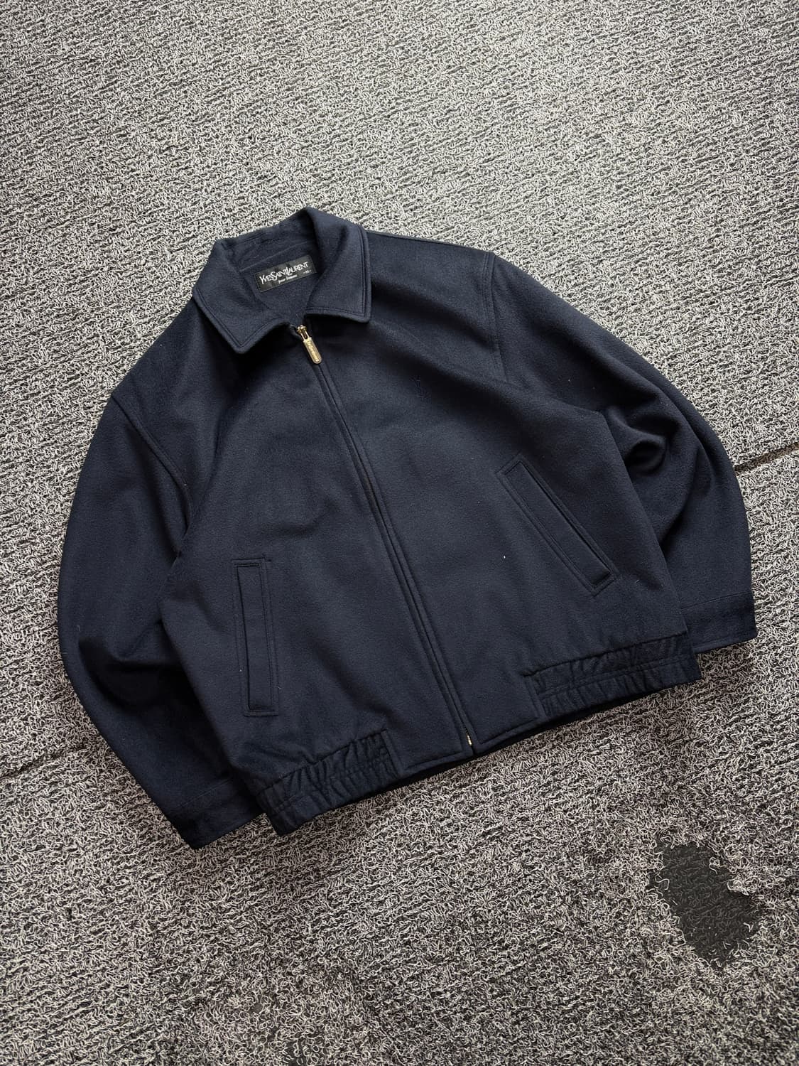 90s YSL 입생로랑 아카이브 울 블루종 자켓 3106 상품이미지1