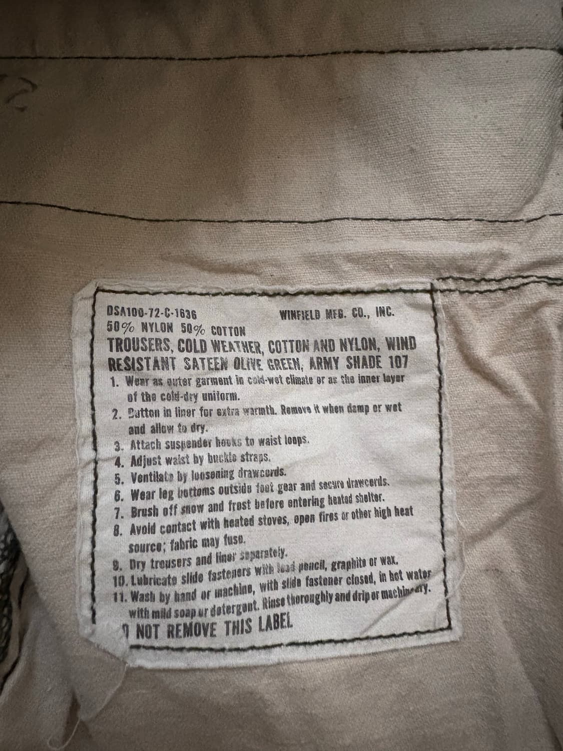 70's U.S Army M-65 Field Pant 상품이미지8