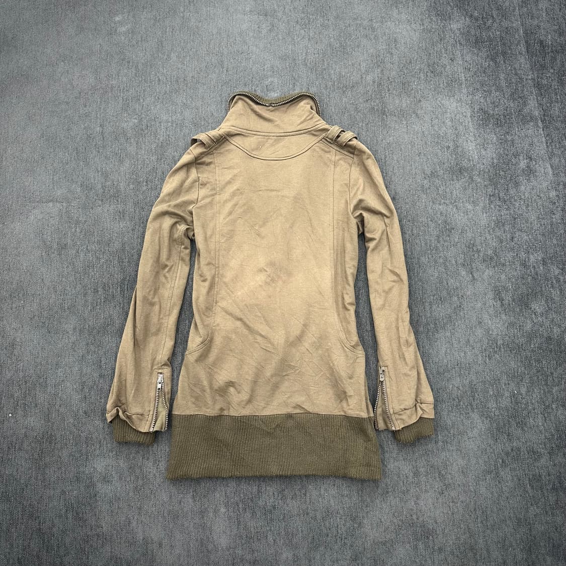 Khaki pocket detail long jacket 상품이미지5